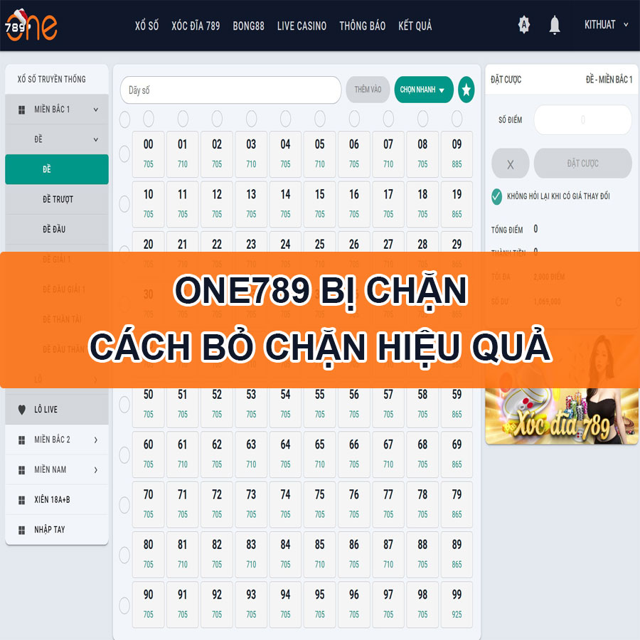 ONE789 bị chặn – Cách bỏ chặn hiệu quả